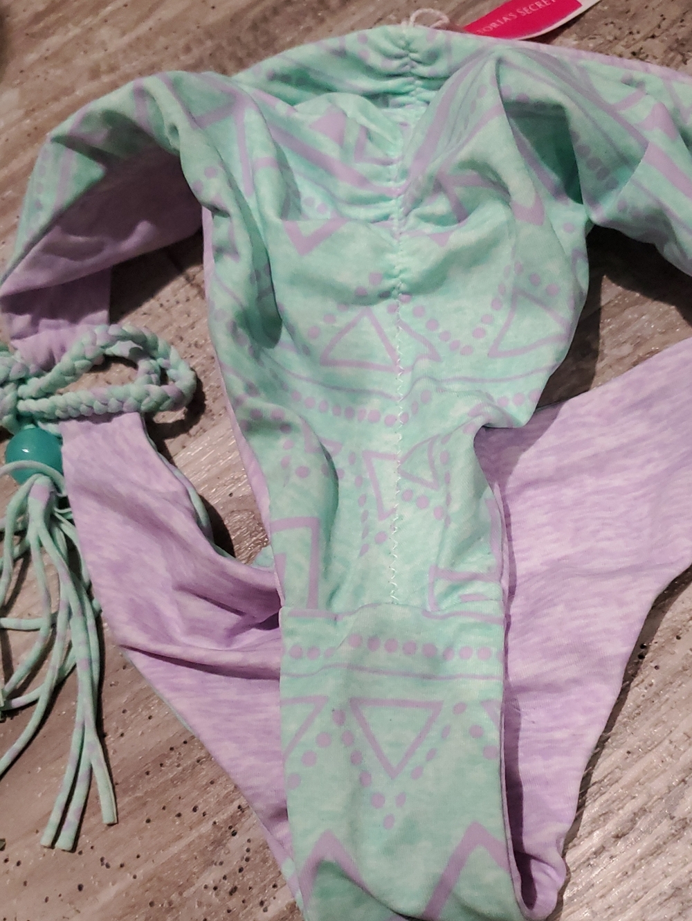 Victoria's Secret Mint Green & Lilac Bikini Top - Picture 6 of 7